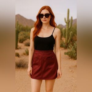 H&M Satin Mini Skirt – Size 8